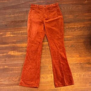 Modcloth Burnt Orange Corduroy Pants